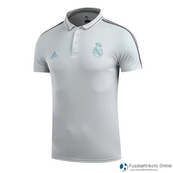 Real Madrid Polo 2017-18 Weiß Grün Fussballtrikots Günstig